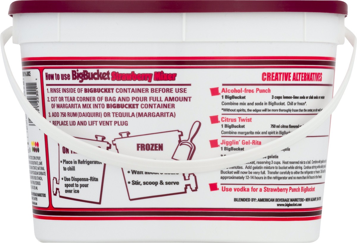 slide 10 of 13, Big Bucket Master Mixes Strwby Margarta Big Bucket - 96 fl oz, 96 fl oz