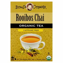 Brad's Organic Rooibos Chai Tea Blend - 20 ct