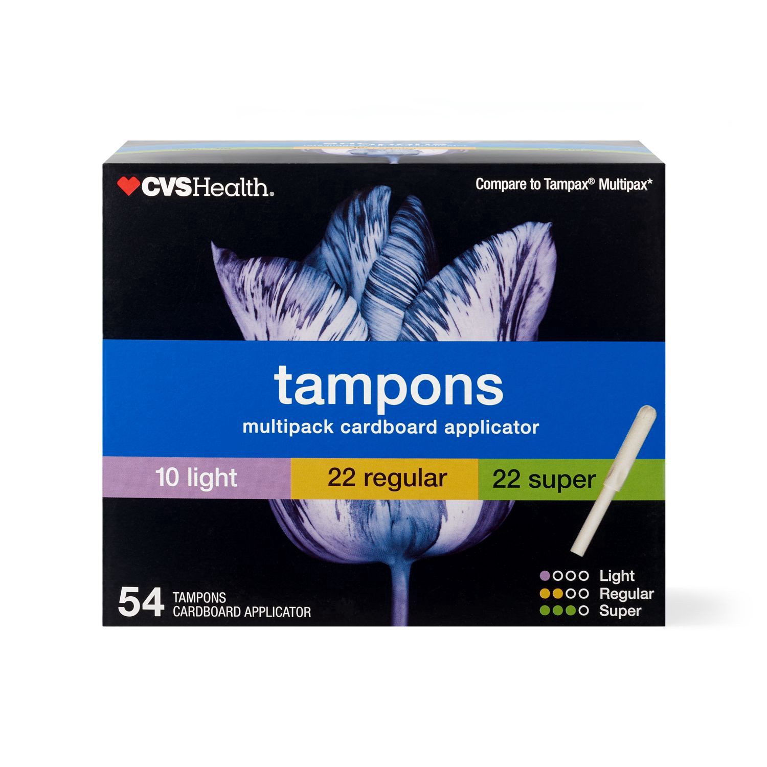 slide 1 of 1, Cvs Health Tampons Multi Pack , 54 Ct, 54 ct