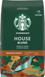 Starbucks Dark Roast Ground House Blend Coffee 18 oz