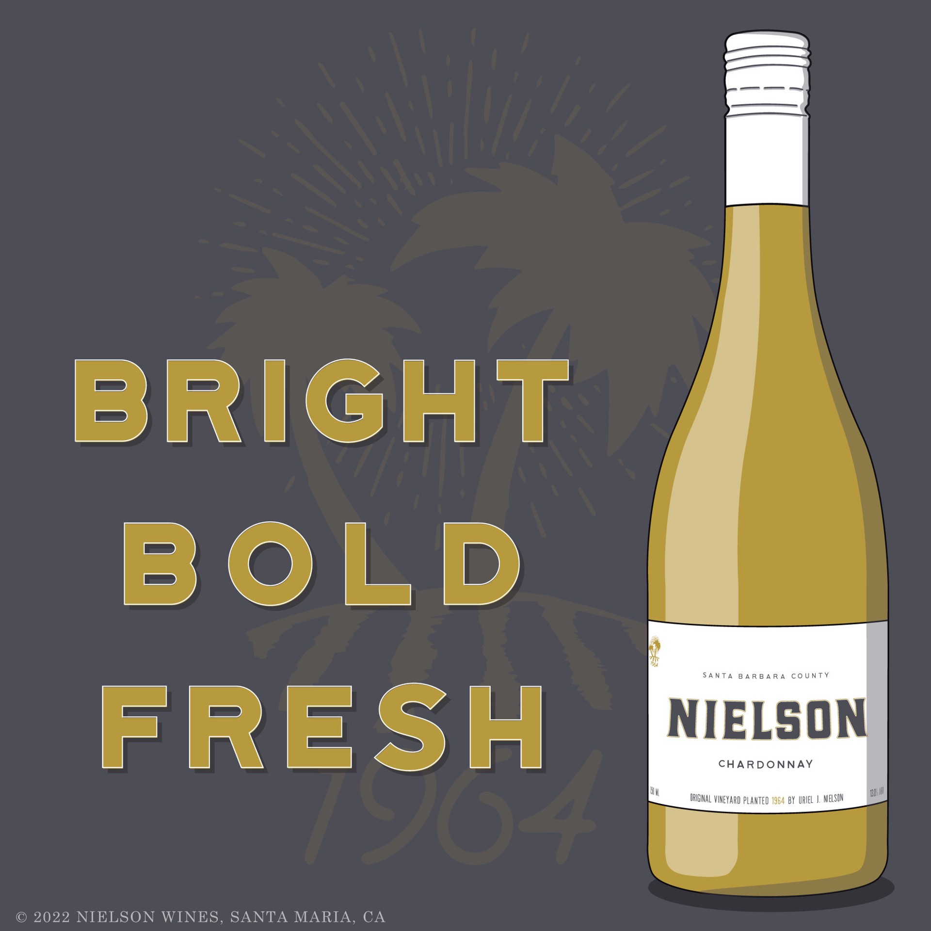 slide 4 of 5, Nielson Santa Barbara County Chardonnay White Wine, 750ml, 750 ml