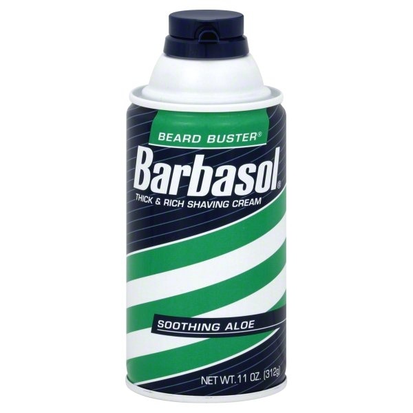 slide 1 of 1, Barbasol Soothing Aloe Thick And Rich Shaving Cream For Men, 11 oz