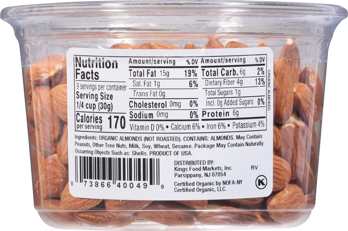 slide 6 of 14, Kn Org Almonds Raw, 9.5 oz