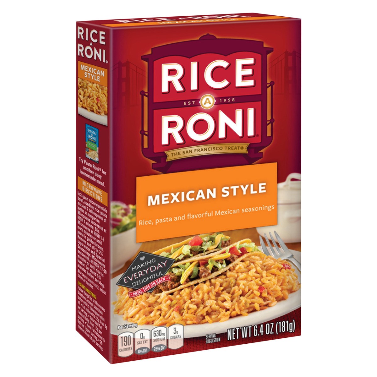 slide 9 of 12, Rice-A-Roni Rice A Roni Rice Pasta Mexican Style 6.4 Oz, 6.4 oz