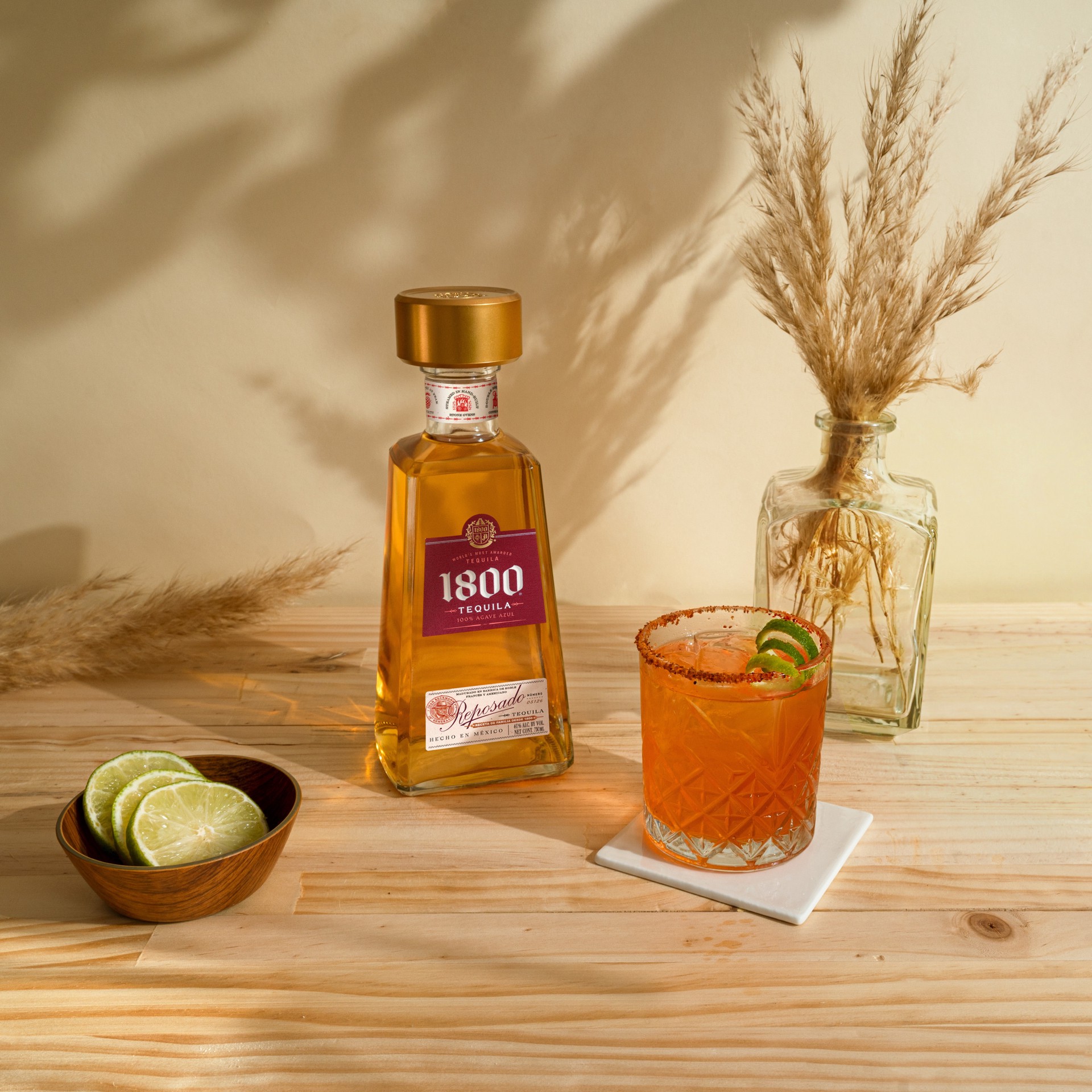 slide 7 of 10, 1800 Tequila Reposado with Limited Edition Bowl 80 Proof - 750 ml, 750 ml