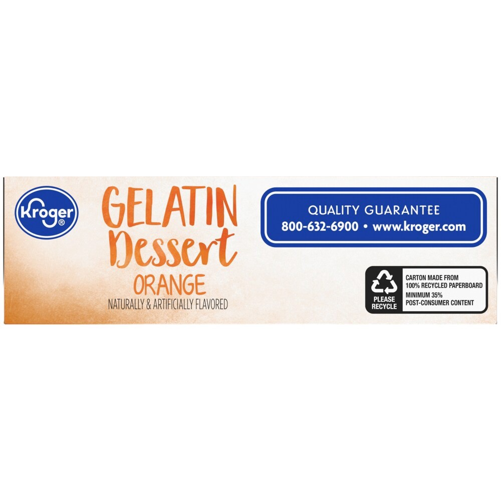 slide 2 of 4, Kroger Orange Gelatin Dessert Mix, 3 oz