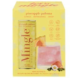 Mingle Non-Alcoholic Pineapple Paloma Mocktails, 4 - 12 fl oz Cans