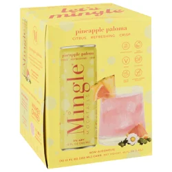 Mingle Non-Alcoholic Pineapple Paloma Mocktails 4 - 12 fl oz Cans