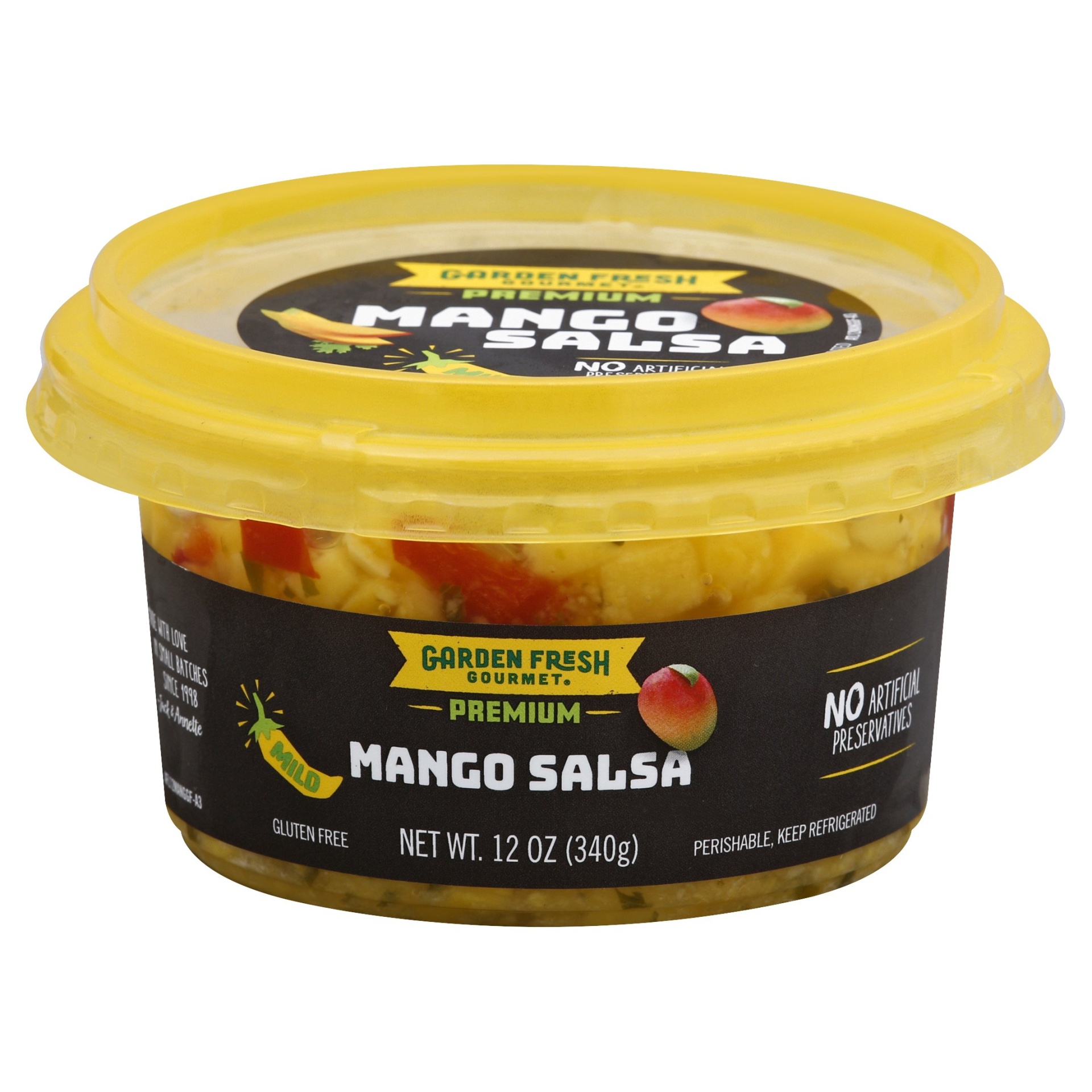 slide 1 of 3, Garden Fresh Gourmet Mango Salsa - Mild, 12 oz