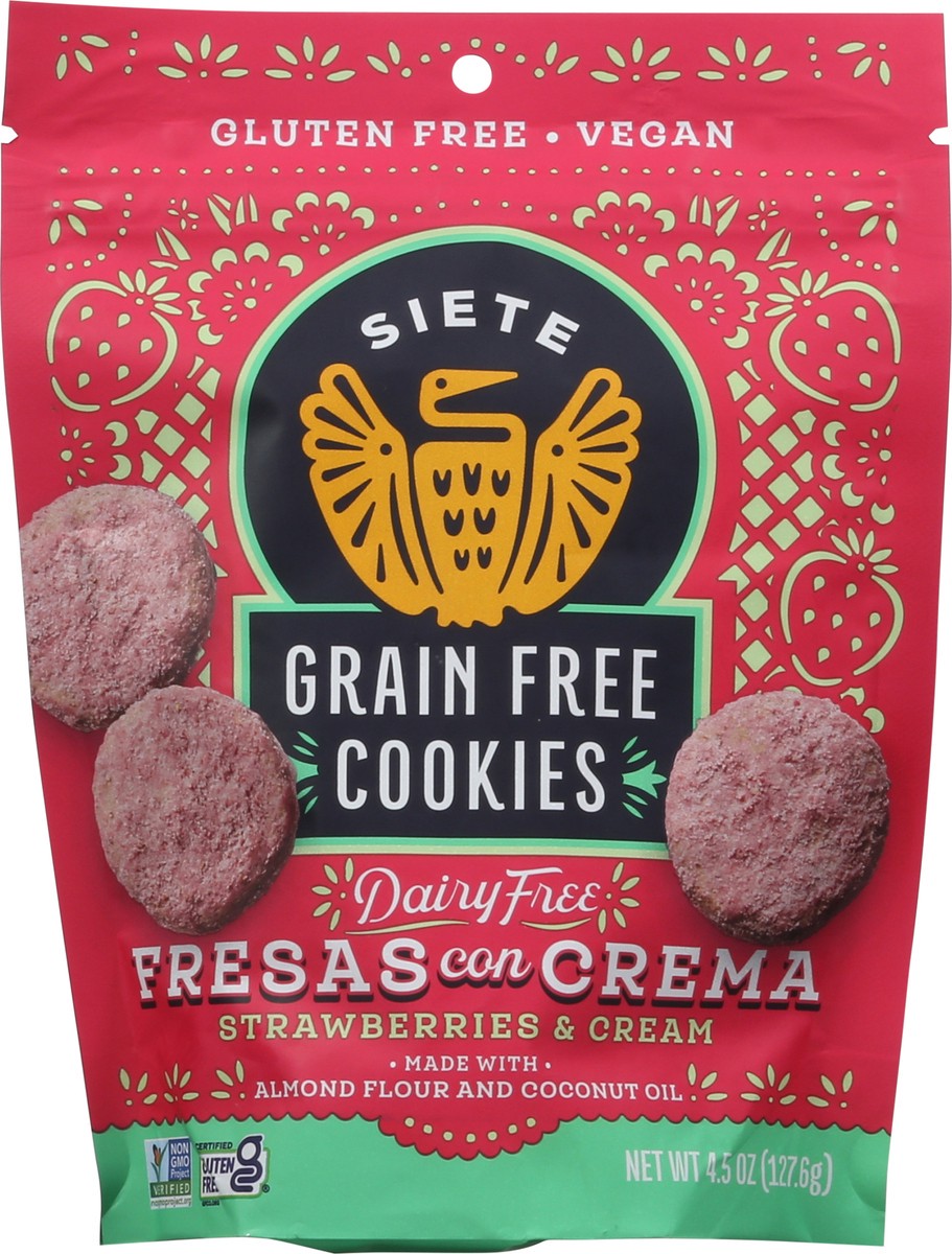 slide 3 of 13, Siete Grain Free Strawberries & Cream Cookies 4.5 oz, 4.5 oz