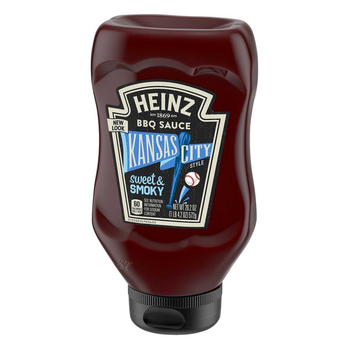 slide 3 of 9, Heinz Kansas City Style Sweet & Smoky BBQ Sauce, 20.2 oz Bottle, 20.2 oz