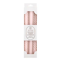 DIG Living Pale Blush Assorted Shape Tapers - 3 pk