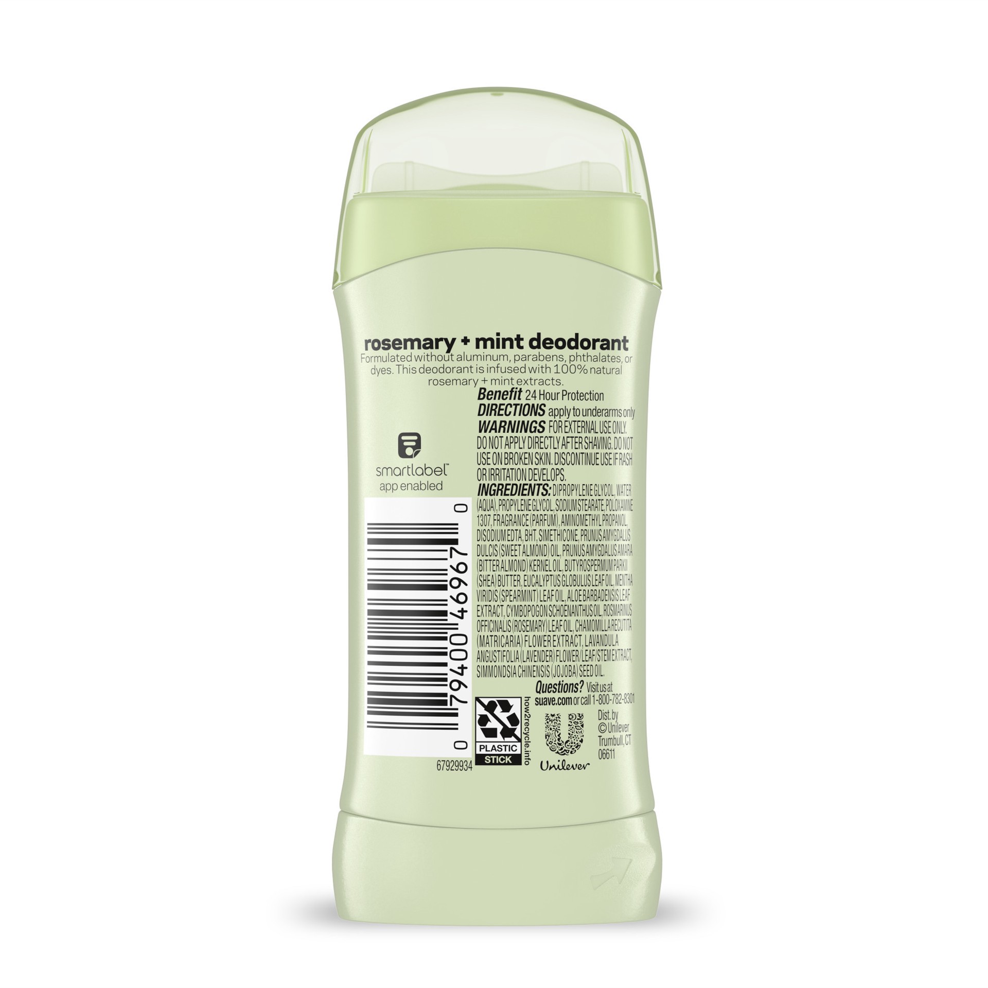 slide 6 of 6, Suave Aluminum Free Deodorant for Women Rosemary & Mint, 2.6 oz, 2.6 oz