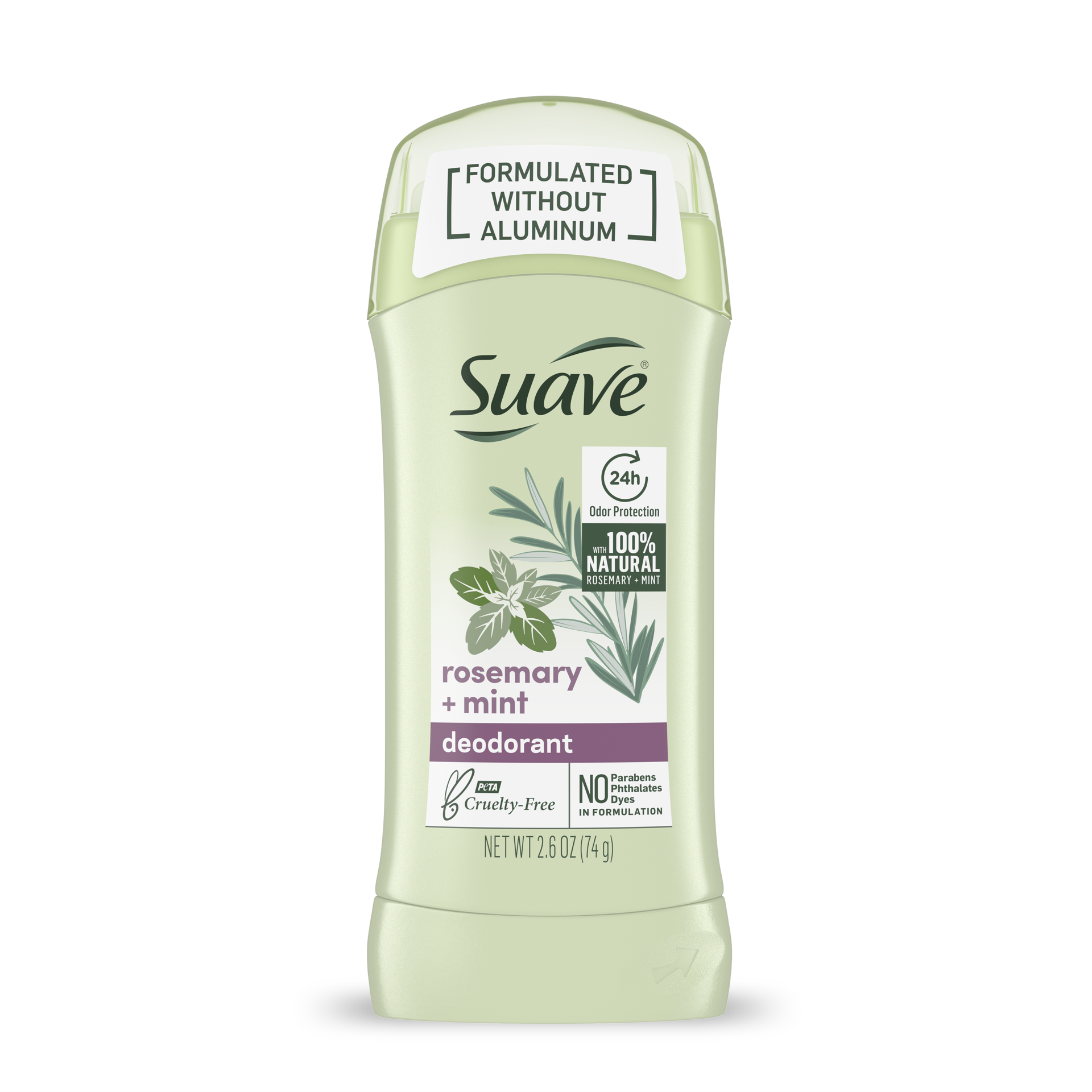 slide 5 of 6, Suave Aluminum Free Deodorant for Women Rosemary & Mint, 2.6 oz, 2.6 oz