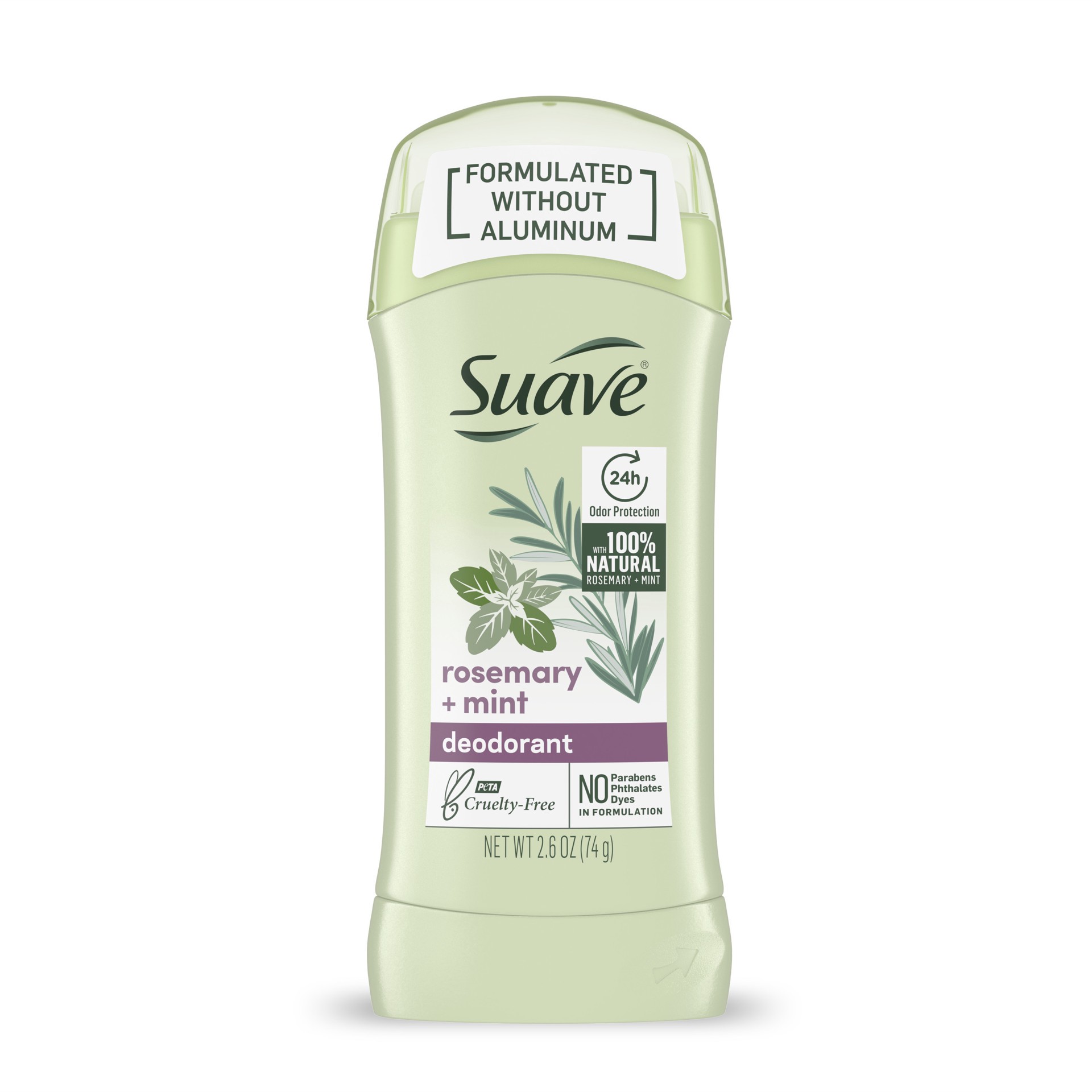 slide 1 of 6, Suave Aluminum Free Deodorant for Women Rosemary & Mint, 2.6 oz, 2.6 oz