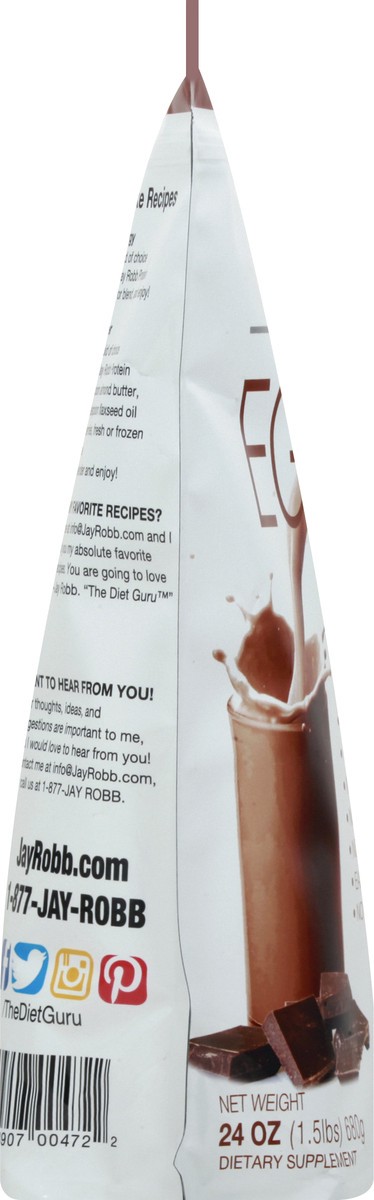 slide 3 of 12, Jay Robb Chocolate Egg White Protein 24 oz, 24 oz