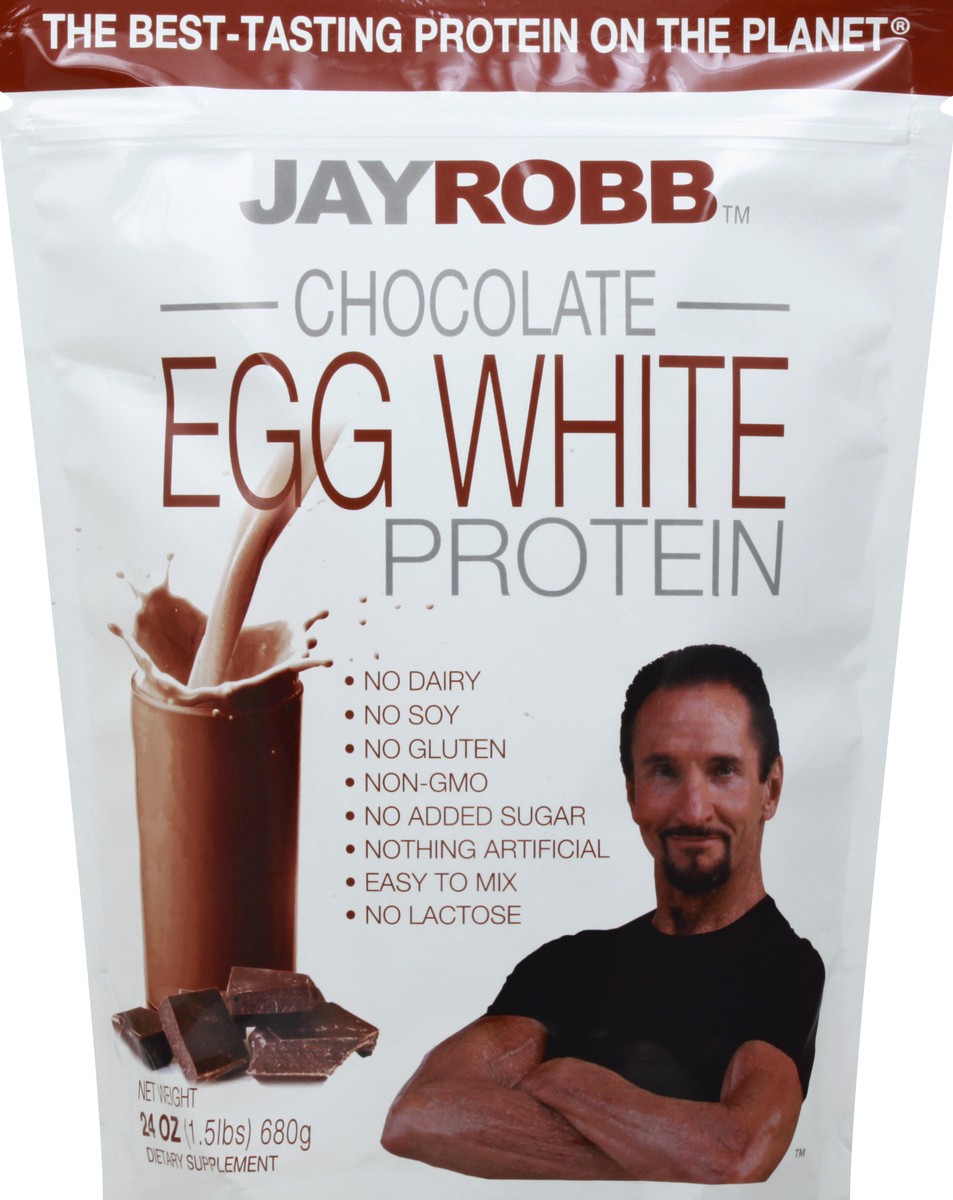 slide 12 of 12, Jay Robb Chocolate Egg White Protein 24 oz, 24 oz