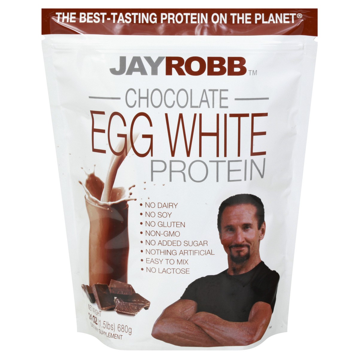 slide 1 of 12, Jay Robb Chocolate Egg White Protein 24 oz, 24 oz
