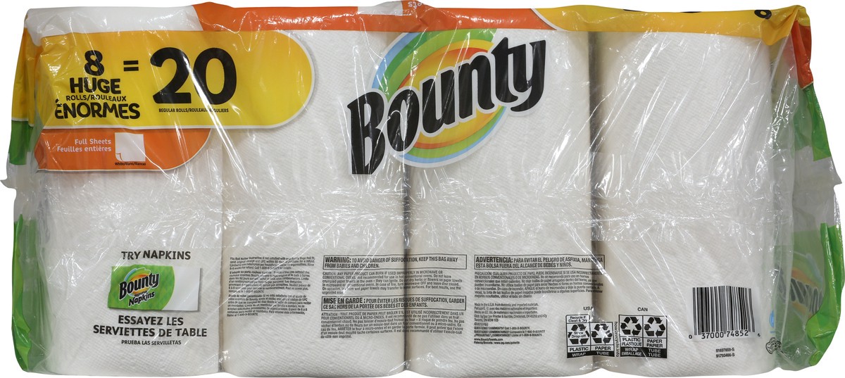 slide 5 of 9, Bounty Paper Towels 8 ea, 8 ct