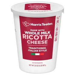 Harris Teeter Ricotta Cheese - Whole Milk