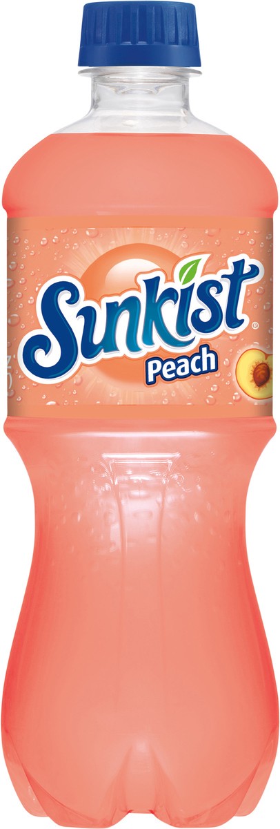 slide 5 of 9, Sunkist Peach Soda, 20 fl oz bottle, 20 fl oz