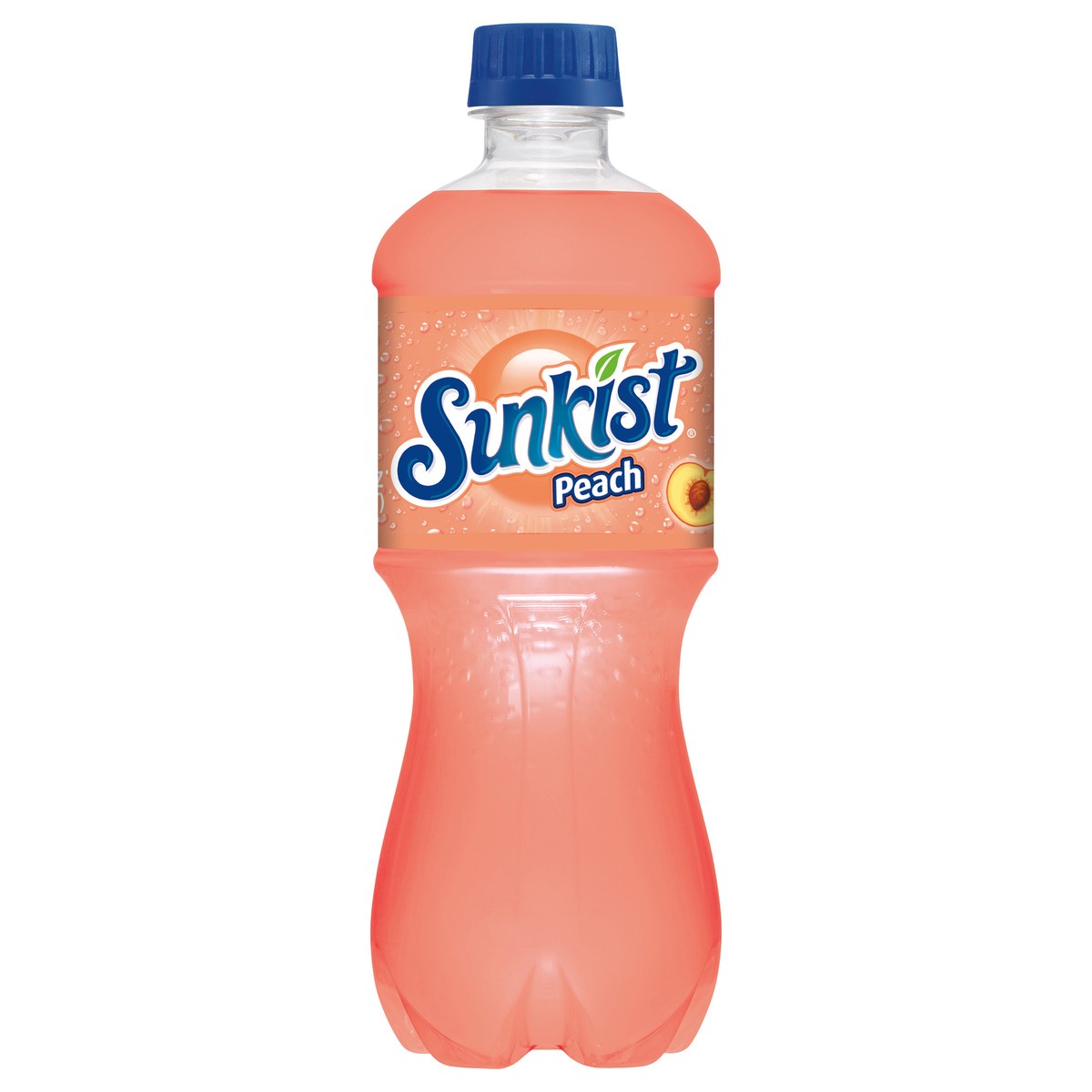 slide 6 of 9, Sunkist Peach Soda, 20 fl oz bottle, 20 fl oz