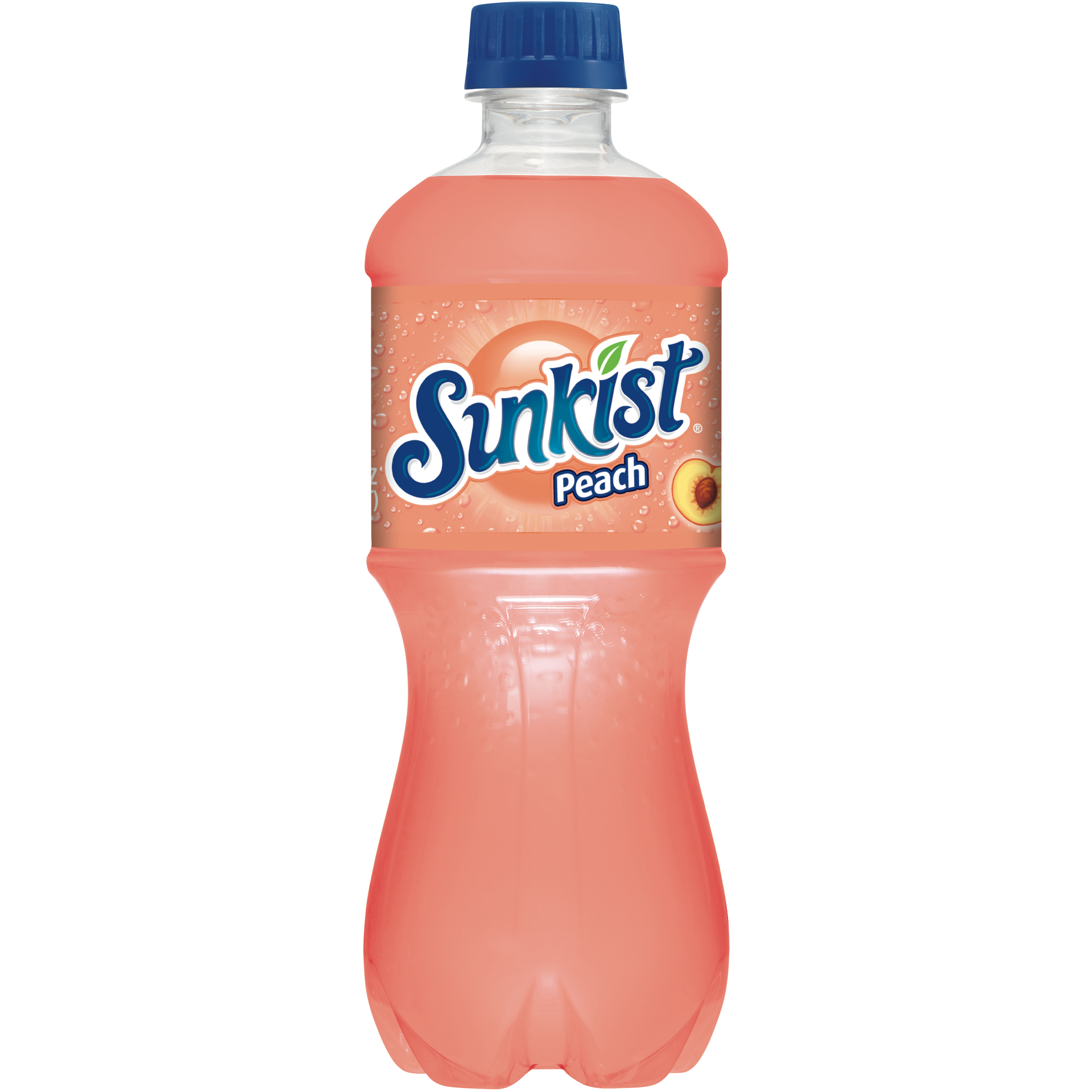 slide 1 of 9, Sunkist Peach Soda, 20 fl oz bottle, 20 fl oz