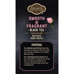 Private Selection English Rose Black Teabags - 20 ct