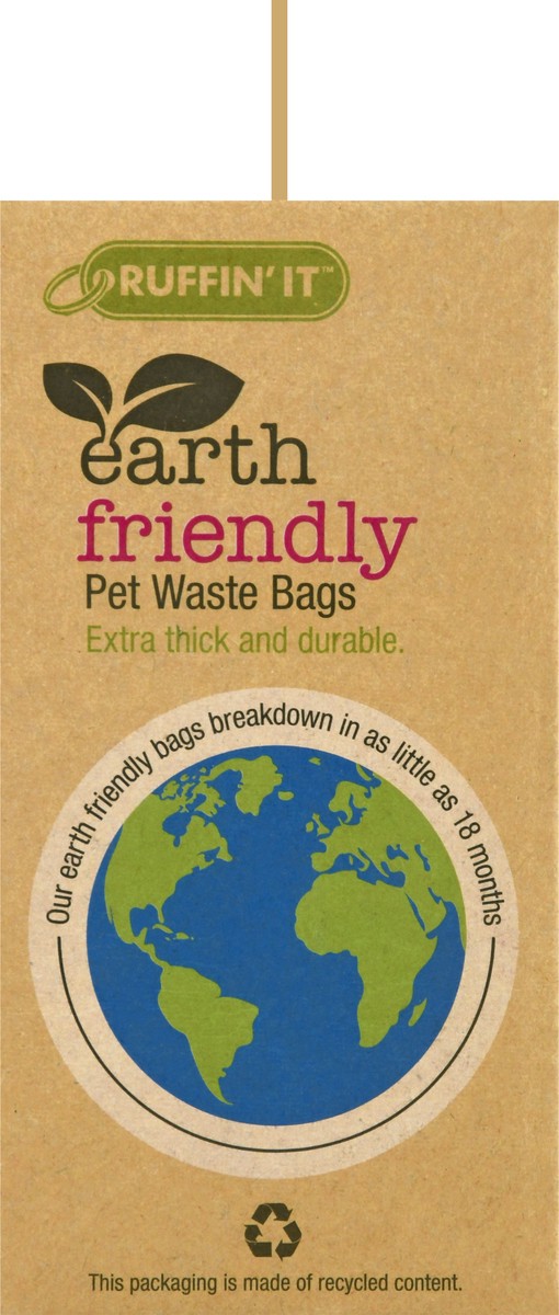 slide 9 of 9, Ruffin' It Earth Friendly Pet Waste Bags 120 ea, 120 ct