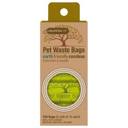 Ruffin' It Earth Friendly Pet Waste Bags - 120 ct