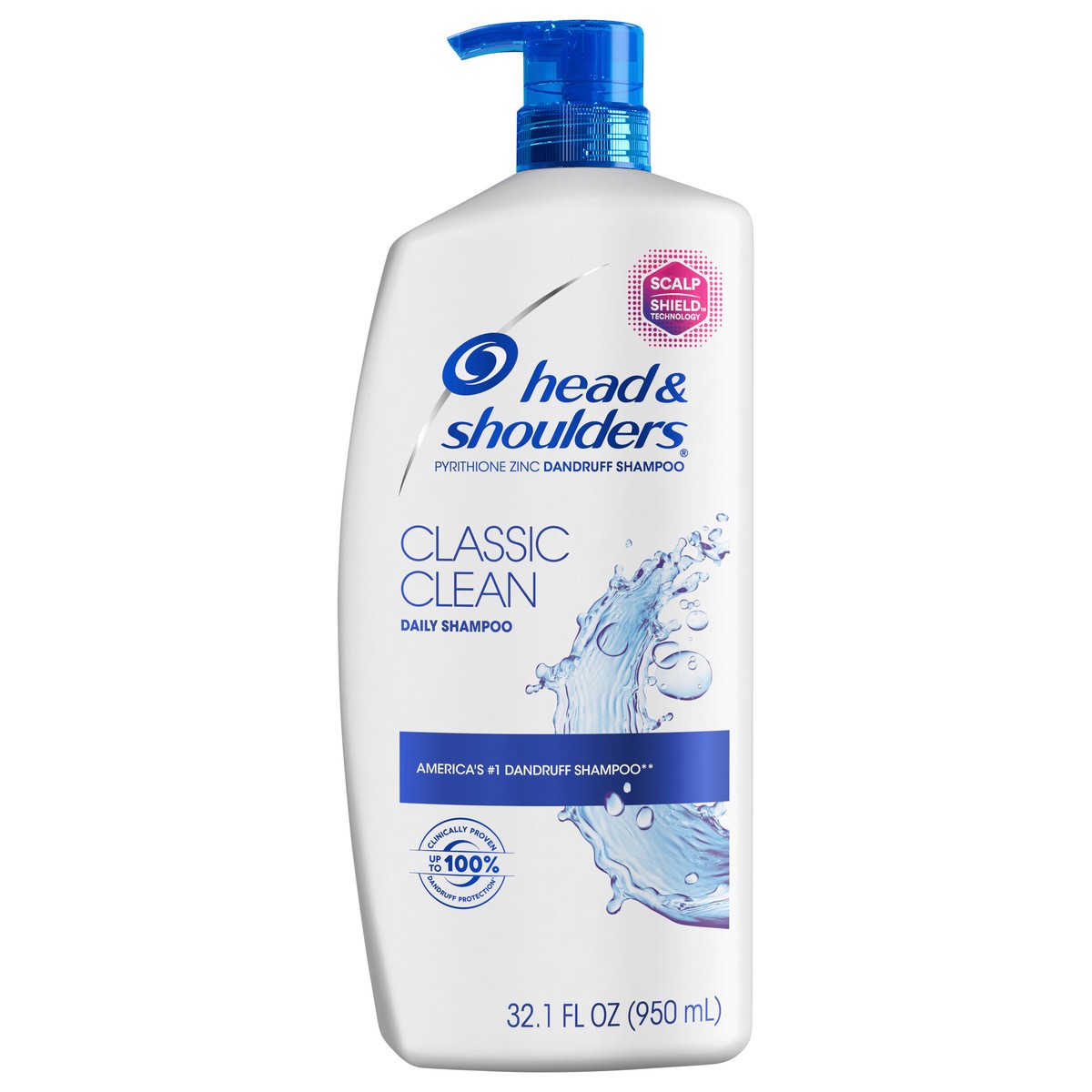 slide 1 of 3, Head & Shoulders Classic Clean Anti-Dandruff Shampoo, 32.1oz, 32.1 oz