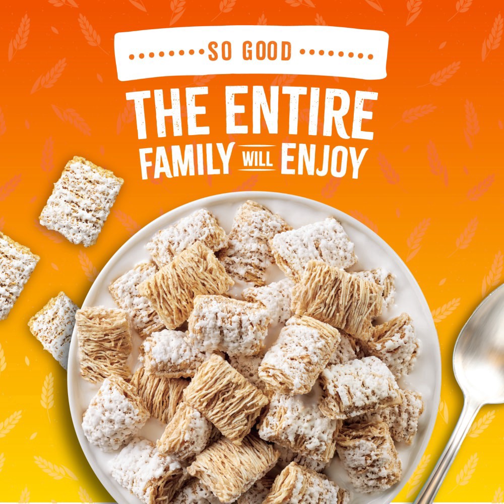 slide 3 of 3, Kroger Frosted Shredded Wheat Bite Size Cereal, 18 oz