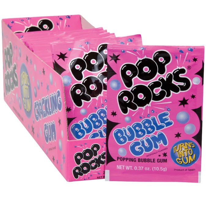 slide 1 of 1, Pop Rocks Crackling Gum, 0.37 oz