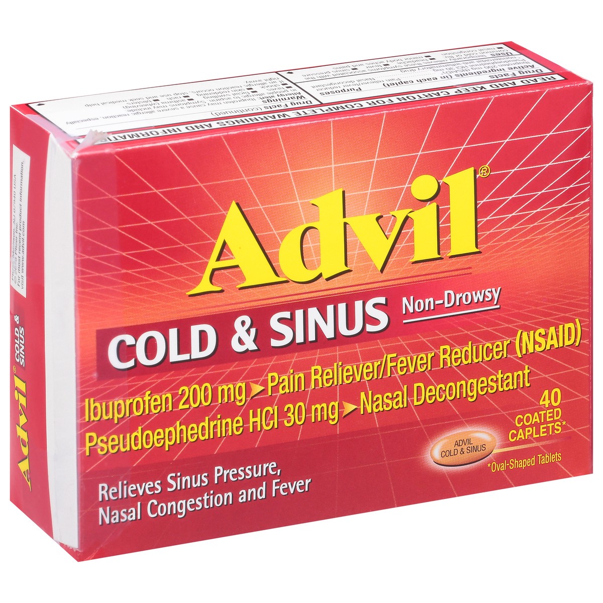 slide 2 of 9, Advil Cold/Sinus Caplets, 