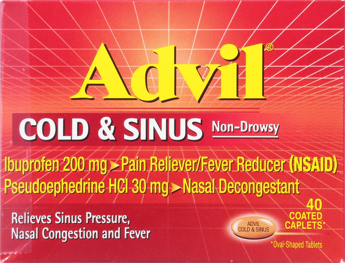 slide 6 of 9, Advil Cold/Sinus Caplets, 