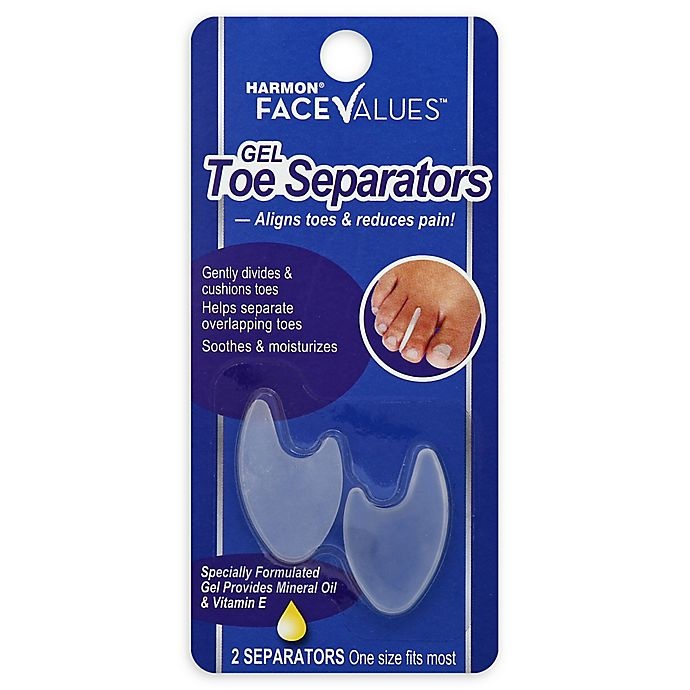 slide 1 of 2, Harmon Face Values Gel Toe Separators, 2 ct