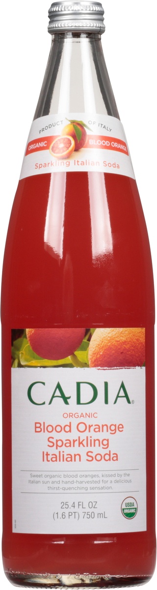 slide 9 of 11, Cadia Organic Blood Orange Sparkling Italian Soda, 25.4 fl oz