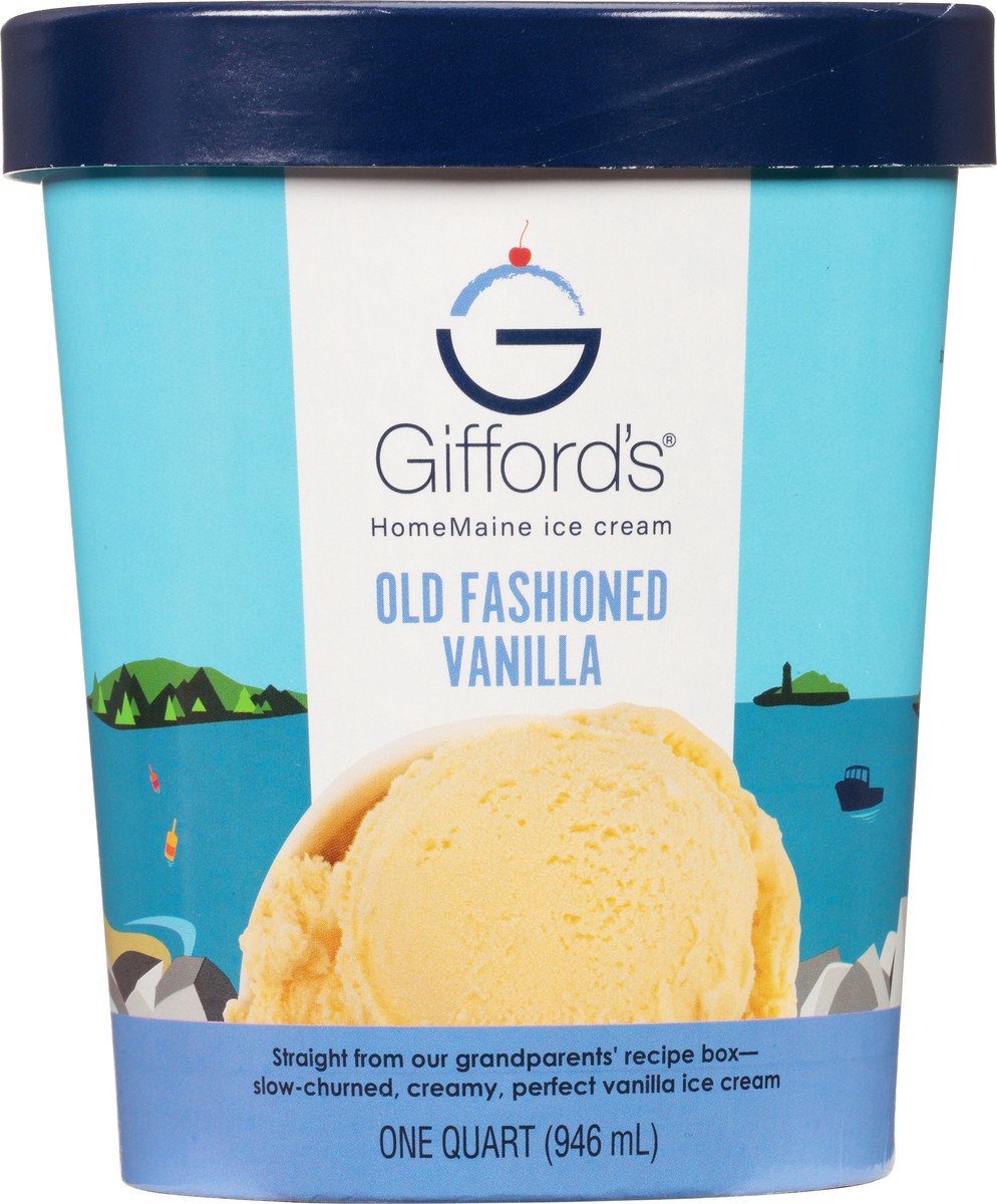 slide 8 of 9, Gifford's Old Fashioned Vanilla Ice Cream, 32 fl oz