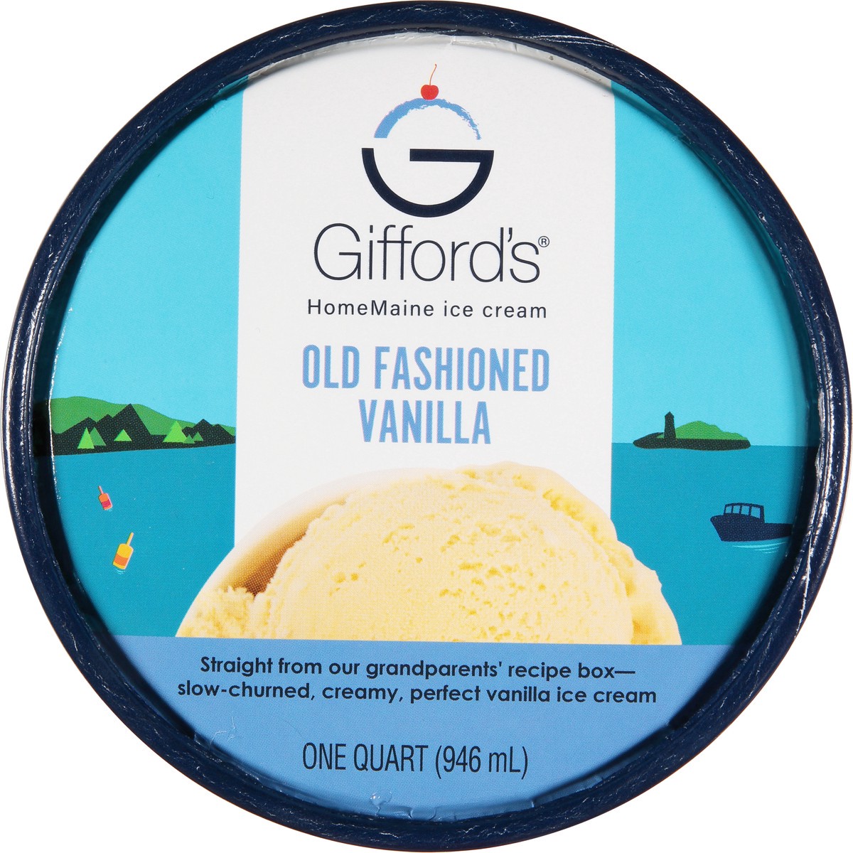 slide 2 of 9, Gifford's Old Fashioned Vanilla Ice Cream, 32 fl oz