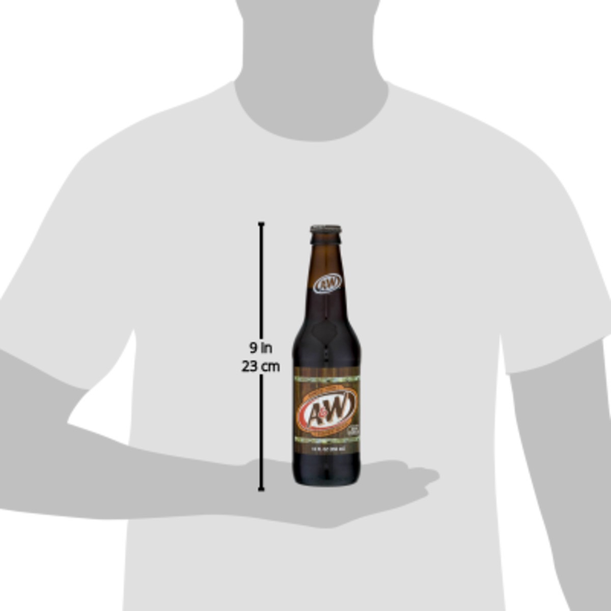 slide 3 of 9, A&W Root Beer Soda, 12 fl oz glass bottle, 12 fl oz
