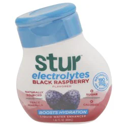 Stur Electrolytes Black Raspberry Flavored Liquid Water Enhancer 1.62 fl oz