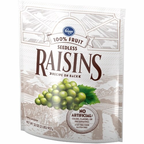 slide 3 of 3, Kroger Seedless Raisins Zip Bag, 32 oz