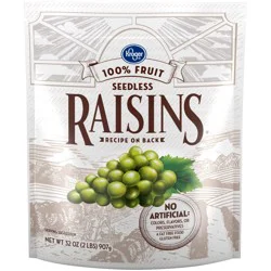 Kroger Seedless Raisins Zip Bag