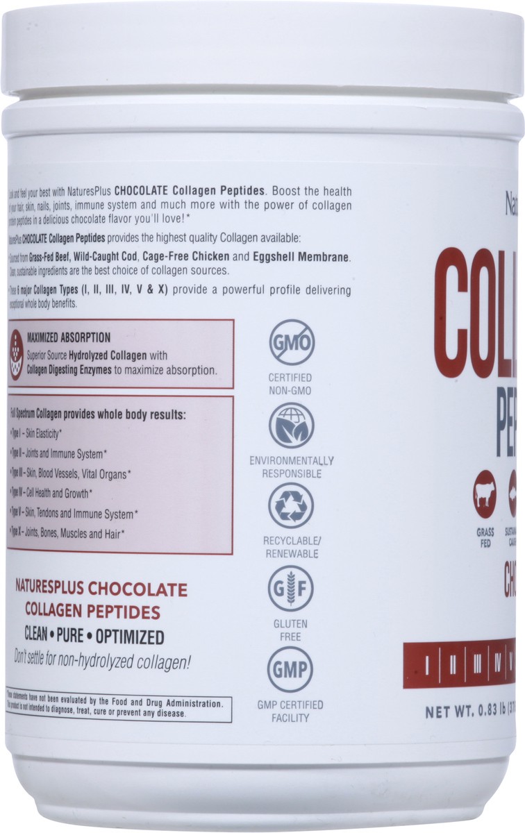 slide 2 of 12, Nature's Plus Chocolate Collagen Peptides 0.83 lb, 0.83 lb