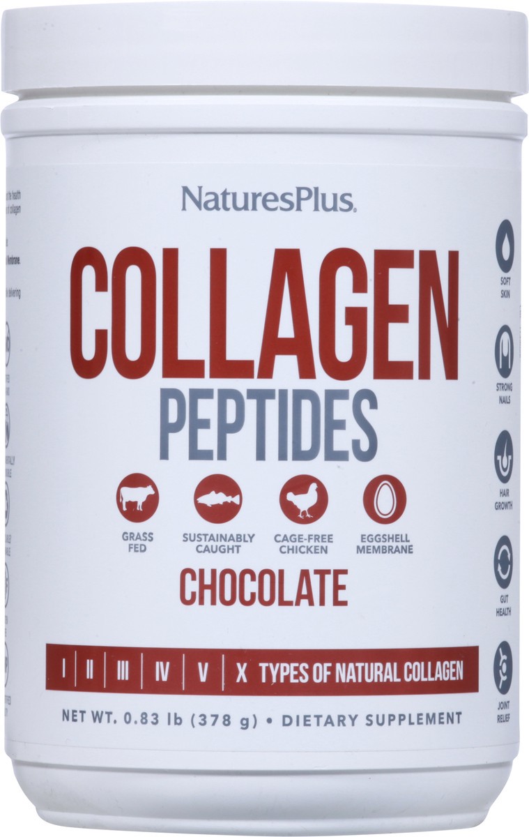 slide 8 of 12, Nature's Plus Chocolate Collagen Peptides 0.83 lb, 0.83 lb