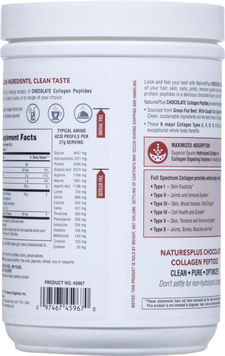 slide 11 of 12, Nature's Plus Chocolate Collagen Peptides 0.83 lb, 0.83 lb