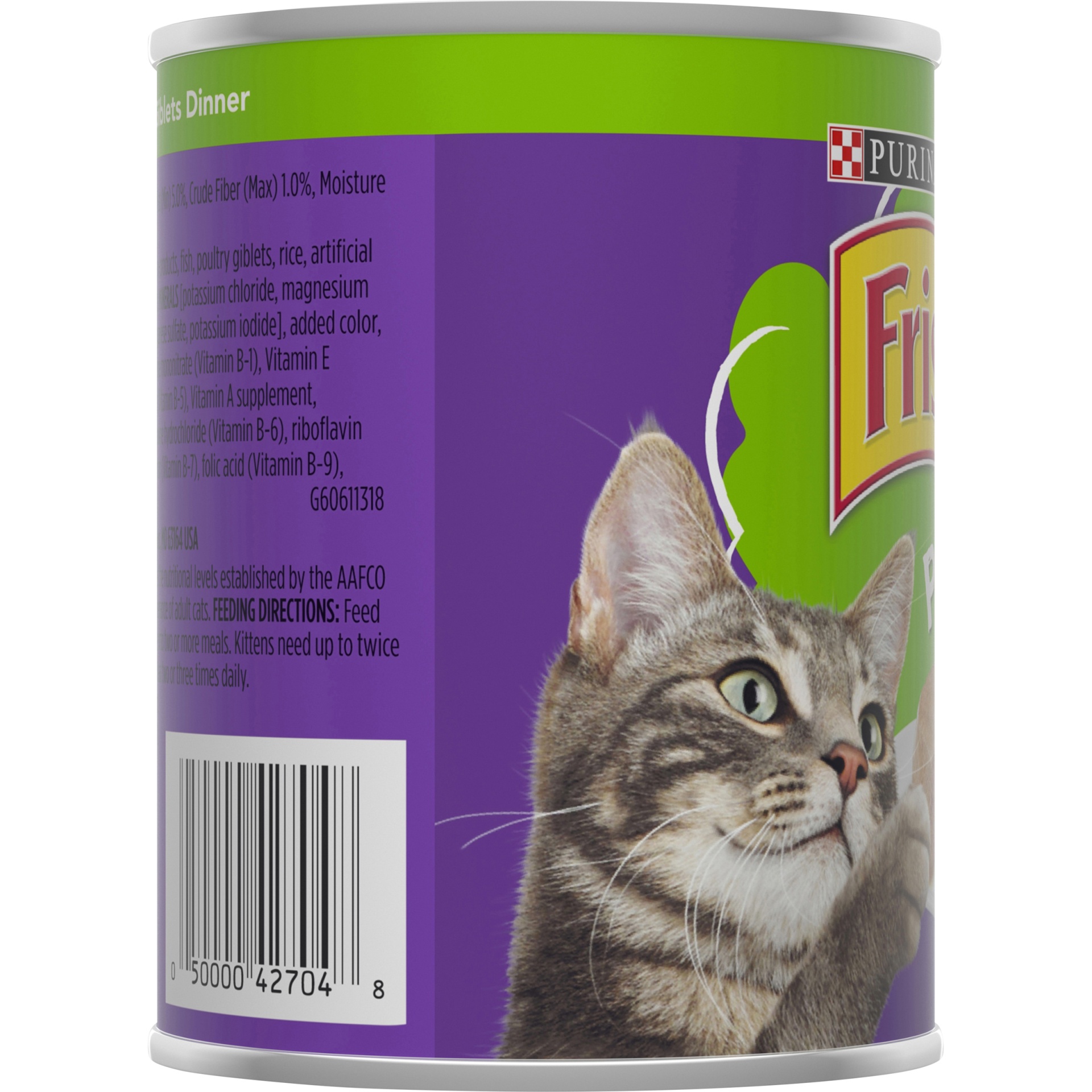 slide 5 of 7, Friskies Pate Turkey & Giblet Wet Cat Food, 13 oz