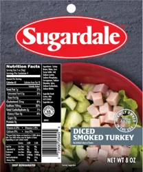 Sugardale® Diced Smoked Turkey, 8 oz