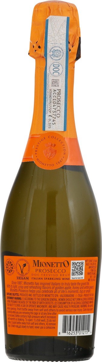 slide 9 of 12, Mionetto Prestige Prosecco Brut 375 ml Bottle, 375 ml
