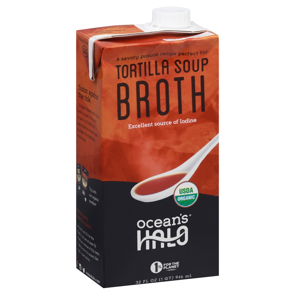 slide 12 of 14, Ocean's Halo Tortilla Soup Broth, 32 fl oz